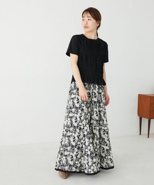 le.coeur blanc / ルクールブラン Tシャツ | 《手洗い可能》フロントシャーリングTシャツ | 詳細22