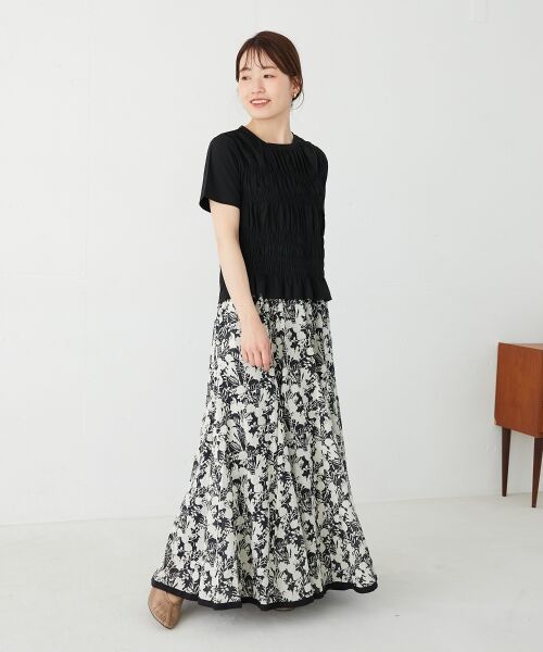 le.coeur blanc / ルクールブラン Tシャツ | 《手洗い可能》フロントシャーリングTシャツ | 詳細24