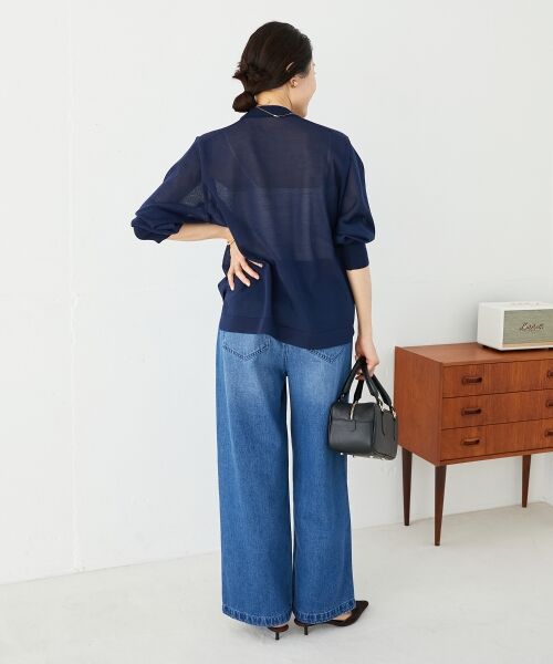 le.coeur blanc / ルクールブラン ニット・セーター | シアー刺繍ロゴニットプルオーバー | 詳細27