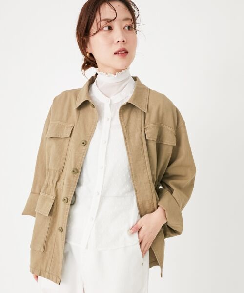 le.coeur blanc / ルクールブラン シャツ・ブラウス | ドットシアーギャザーブラウス | 詳細10