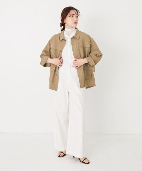 le.coeur blanc / ルクールブラン シャツ・ブラウス | ドットシアーギャザーブラウス | 詳細12