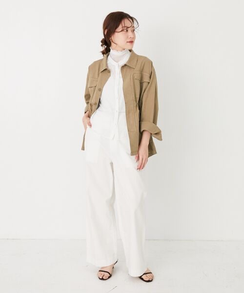 le.coeur blanc / ルクールブラン シャツ・ブラウス | ドットシアーギャザーブラウス | 詳細13