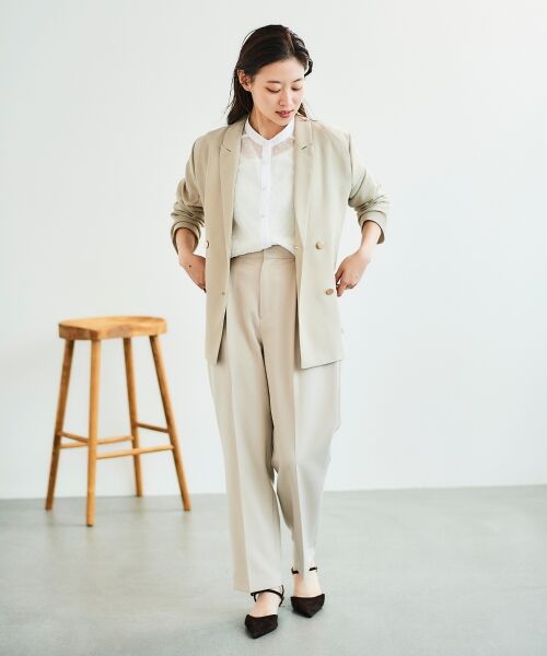 le.coeur blanc / ルクールブラン シャツ・ブラウス | ドットシアーギャザーブラウス | 詳細9