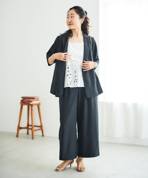 le.coeur blanc / ルクールブラン キャミソール・チューブトップ | 《手洗い可能》カットワークレースキャミブラウス | 詳細16