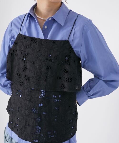 le.coeur blanc / ルクールブラン キャミソール・チューブトップ | 《手洗い可能》カットワークレースキャミブラウス | 詳細25