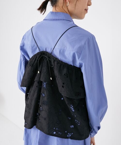 le.coeur blanc / ルクールブラン キャミソール・チューブトップ | 《手洗い可能》カットワークレースキャミブラウス | 詳細26