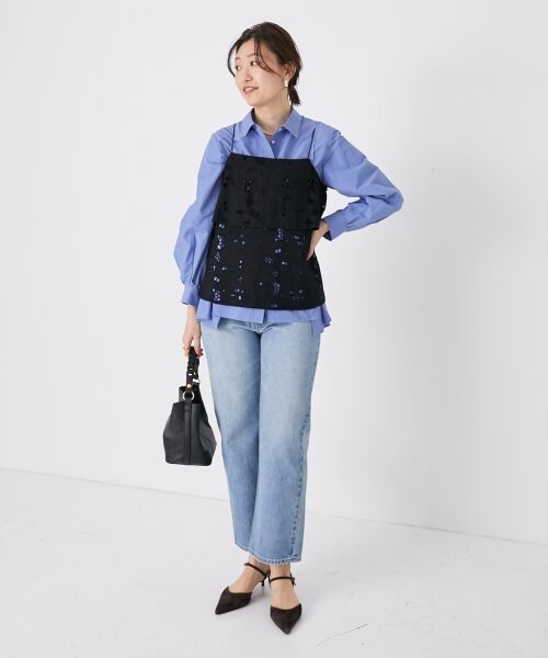 le.coeur blanc / ルクールブラン キャミソール・チューブトップ | 《手洗い可能》カットワークレースキャミブラウス | 詳細27