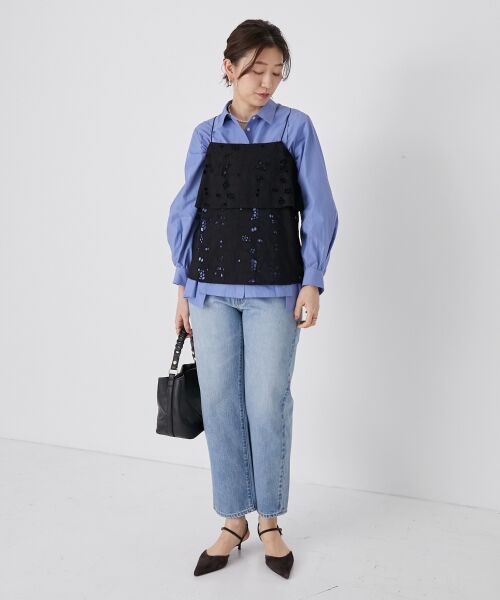 le.coeur blanc / ルクールブラン キャミソール・チューブトップ | 《手洗い可能》カットワークレースキャミブラウス | 詳細28