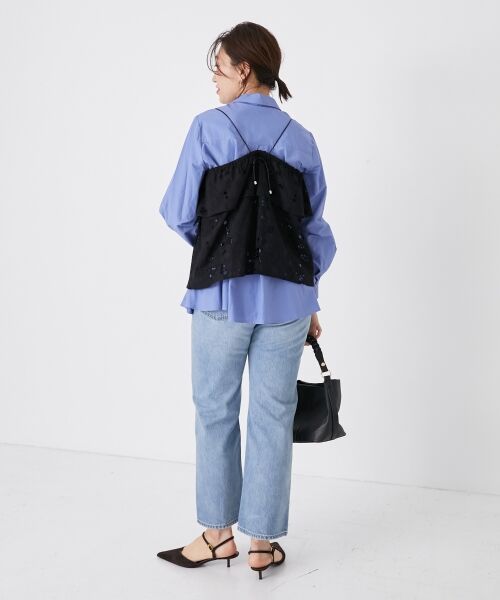 journalstandardluxeカットワークレースキャミブラウス白 カットワークレース キャミブラウス（キャミソール）｜journal