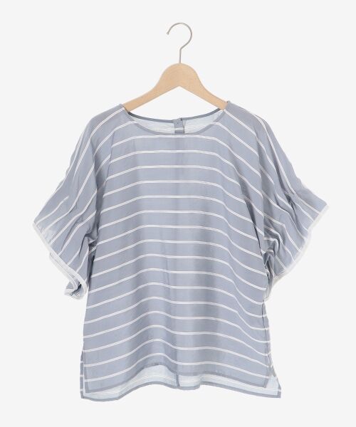 le.coeur blanc / ルクールブラン シャツ・ブラウス | 《手洗い可能》ドビーボーダーギャザーブラウス | 詳細20