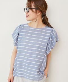 le.coeur blanc / ルクールブラン シャツ・ブラウス | 《着映えアイテム！》ドビーボーダータックショルダーブラウス