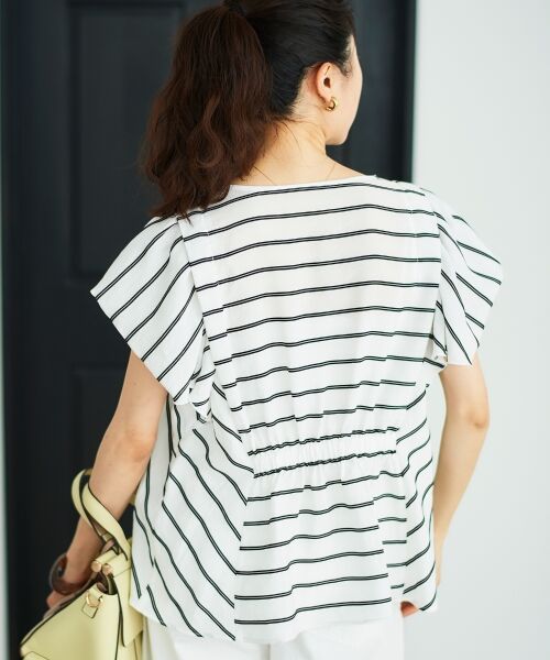 le.coeur blanc / ルクールブラン シャツ・ブラウス | 《着映えアイテム！》ドビーボーダータックショルダーブラウス | 詳細11