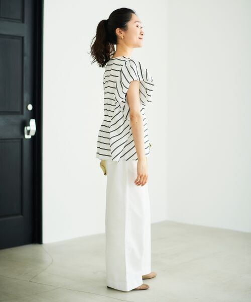 le.coeur blanc / ルクールブラン シャツ・ブラウス | 《着映えアイテム！》ドビーボーダータックショルダーブラウス | 詳細13