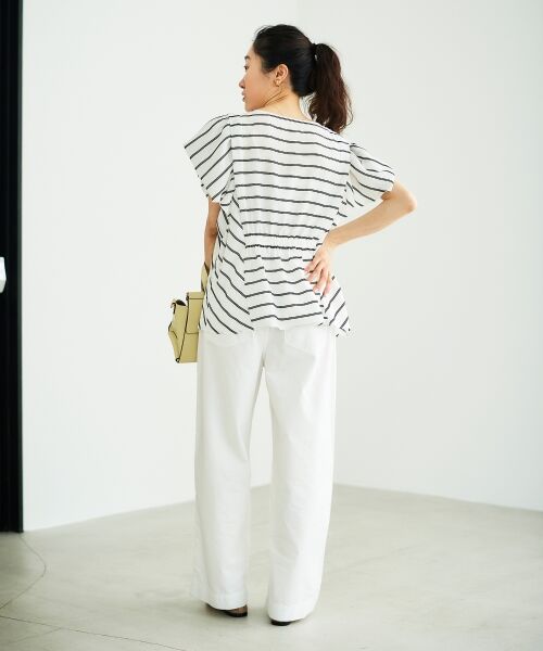 le.coeur blanc / ルクールブラン シャツ・ブラウス | 《着映えアイテム！》ドビーボーダータックショルダーブラウス | 詳細15