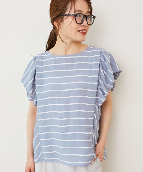 le.coeur blanc / ルクールブラン シャツ・ブラウス | 《着映えアイテム！》ドビーボーダータックショルダーブラウス | 詳細19