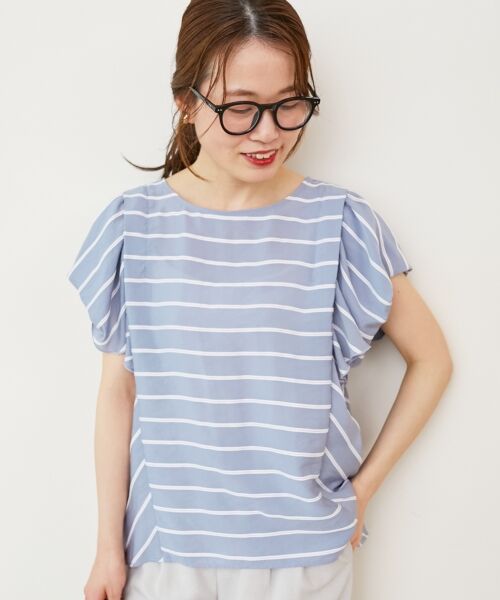 le.coeur blanc / ルクールブラン シャツ・ブラウス | 《着映えアイテム！》ドビーボーダータックショルダーブラウス | 詳細20