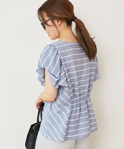 le.coeur blanc / ルクールブラン シャツ・ブラウス | 《着映えアイテム！》ドビーボーダータックショルダーブラウス | 詳細22