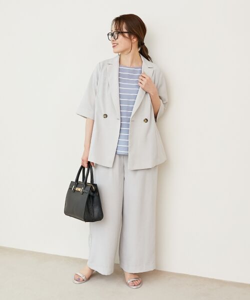 le.coeur blanc / ルクールブラン シャツ・ブラウス | 《着映えアイテム！》ドビーボーダータックショルダーブラウス | 詳細26