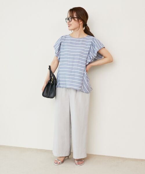 le.coeur blanc / ルクールブラン シャツ・ブラウス | 《着映えアイテム！》ドビーボーダータックショルダーブラウス | 詳細27