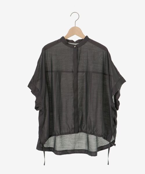 le.coeur blanc / ルクールブラン シャツ・ブラウス | 《手洗い可能》シアー麻シャンブレードロストギャザーシャツ | 詳細1