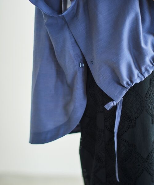 le.coeur blanc / ルクールブラン シャツ・ブラウス | 《手洗い可能》シアー麻シャンブレードロストギャザーシャツ | 詳細22