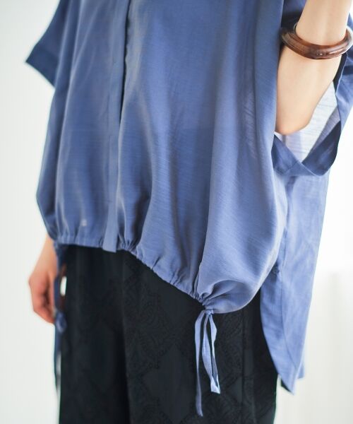 le.coeur blanc / ルクールブラン シャツ・ブラウス | 《手洗い可能》シアー麻シャンブレードロストギャザーシャツ | 詳細27