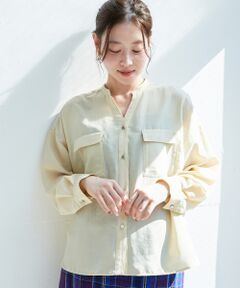 le.coeur blanc / ルクールブラン シャツ・ブラウス | フィブリルサテンダブルポケットシャツ