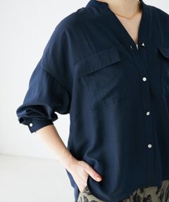 le.coeur blanc / ルクールブラン シャツ・ブラウス | フィブリルサテンダブルポケットシャツ