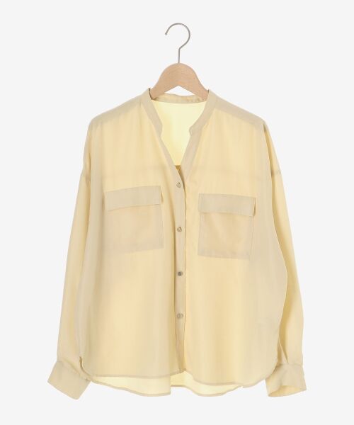 le.coeur blanc / ルクールブラン シャツ・ブラウス | フィブリルサテンダブルポケットシャツ | 詳細1