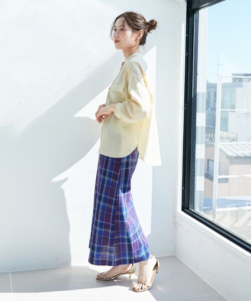 le.coeur blanc / ルクールブラン シャツ・ブラウス | フィブリルサテンダブルポケットシャツ | 詳細12