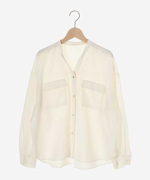 le.coeur blanc / ルクールブラン シャツ・ブラウス | フィブリルサテンダブルポケットシャツ | 詳細14