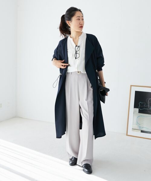 le.coeur blanc / ルクールブラン シャツ・ブラウス | フィブリルサテンダブルポケットシャツ | 詳細24