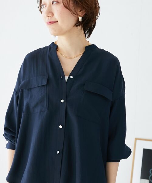 le.coeur blanc / ルクールブラン シャツ・ブラウス | フィブリルサテンダブルポケットシャツ | 詳細29