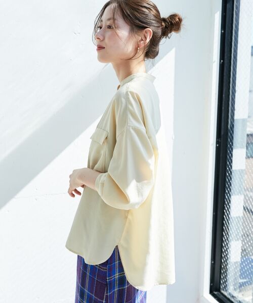 le.coeur blanc / ルクールブラン シャツ・ブラウス | フィブリルサテンダブルポケットシャツ | 詳細5