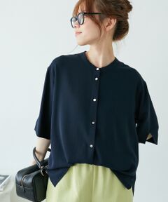 NANUSHKA 黒×チャコールドット ジョーゼット ブラウス M