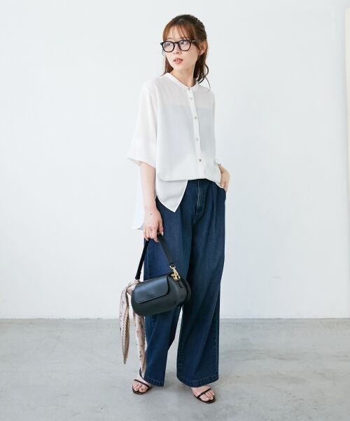 le.coeur blanc / ルクールブラン シャツ・ブラウス | ★NO.1ヒット大人気ブラウス★2WAYジョーゼットブラウス | 詳細10