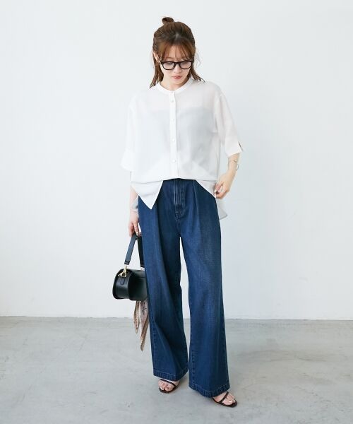 le.coeur blanc / ルクールブラン シャツ・ブラウス | ★NO.1ヒット大人気ブラウス★2WAYジョーゼットブラウス | 詳細21