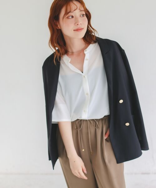 le.coeur blanc / ルクールブラン シャツ・ブラウス | ★NO.1ヒット大人気ブラウス★2WAYジョーゼットブラウス | 詳細26