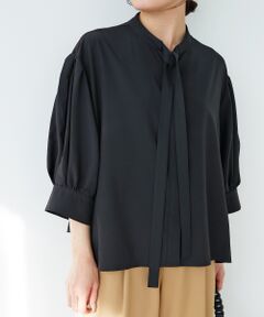 le.coeur blanc / ルクールブラン シャツ・ブラウス | 《手洗い可能》リボンタイブラウス