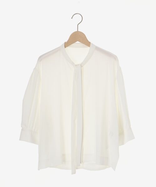 le.coeur blanc / ルクールブラン シャツ・ブラウス | 《手洗い可能》リボンタイブラウス | 詳細1