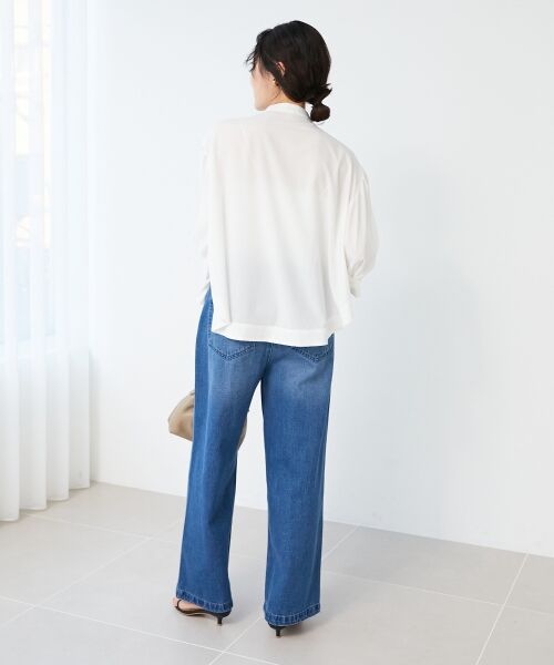 le.coeur blanc / ルクールブラン シャツ・ブラウス | 《手洗い可能》リボンタイブラウス | 詳細11