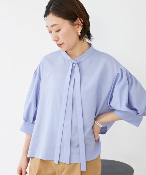 le.coeur blanc / ルクールブラン シャツ・ブラウス | 《手洗い可能》リボンタイブラウス | 詳細13