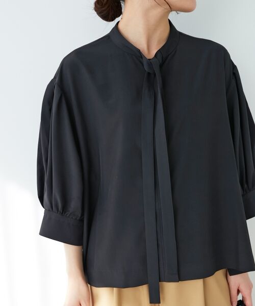 le.coeur blanc / ルクールブラン シャツ・ブラウス | 《手洗い可能》リボンタイブラウス | 詳細29