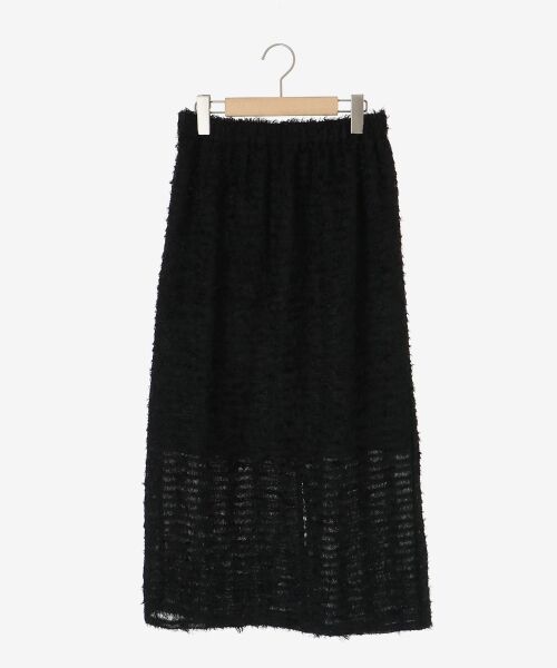 le.coeur blanc / ルクールブラン ロング・マキシ丈スカート | シアーフリンジタイトスカート | 詳細25