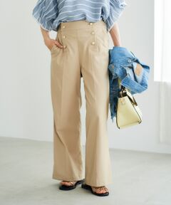 le.coeur blanc / ルクールブラン その他パンツ | 《スタイルアップ効果抜群》ツイルストレッチマリンパンツ