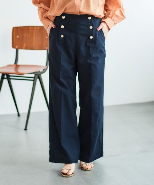 le.coeur blanc / ルクールブラン その他パンツ | 《スタイルアップ効果抜群》ツイルストレッチマリンパンツ | 詳細11