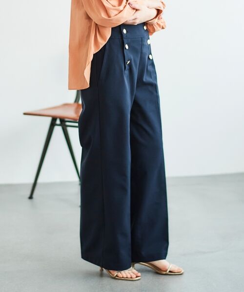 le.coeur blanc / ルクールブラン その他パンツ | 《スタイルアップ効果抜群》ツイルストレッチマリンパンツ | 詳細13