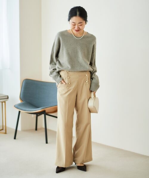 le.coeur blanc / ルクールブラン その他パンツ | 《スタイルアップ効果抜群》ツイルストレッチマリンパンツ | 詳細28