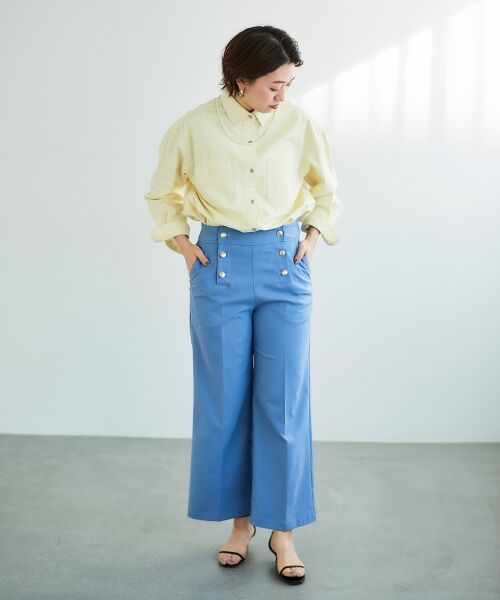 le.coeur blanc / ルクールブラン その他パンツ | 《スタイルアップ効果抜群》ツイルストレッチマリンパンツ | 詳細8