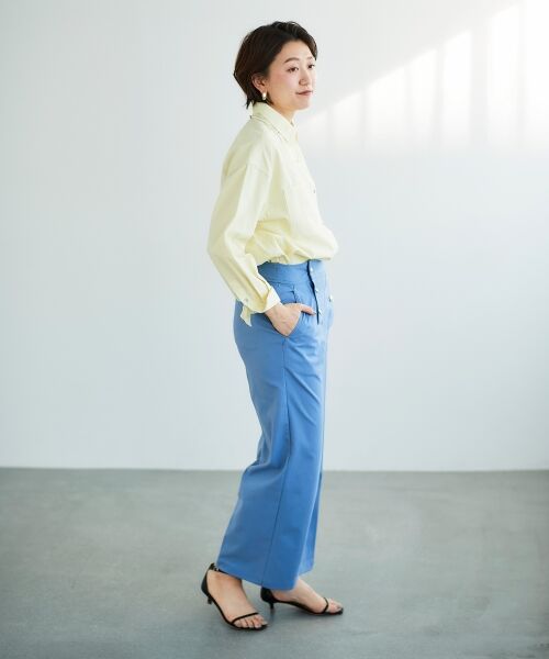 le.coeur blanc / ルクールブラン その他パンツ | 《スタイルアップ効果抜群》ツイルストレッチマリンパンツ | 詳細9